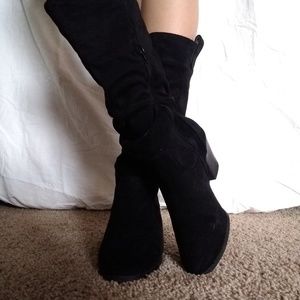 Black boot heels
